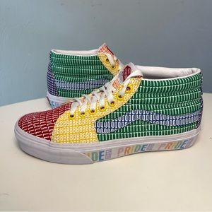 VANS Sk8-Hi Mid Pride LGBTQ+  Athletic Shoes Rainbow 508357 Women’s 7